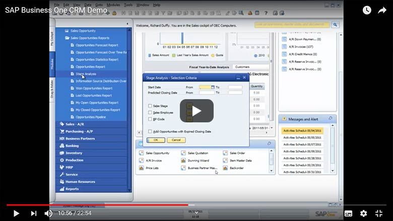 CRM Customer Relationship Management SAP Business One